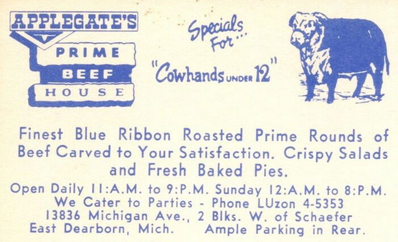 Prime Beef House - Vintage Postcard